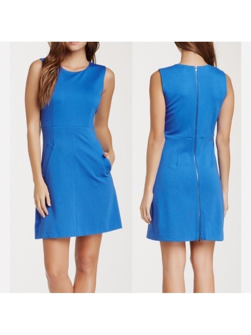 Diane Von Furstenberg Blue Mini Dress size 8